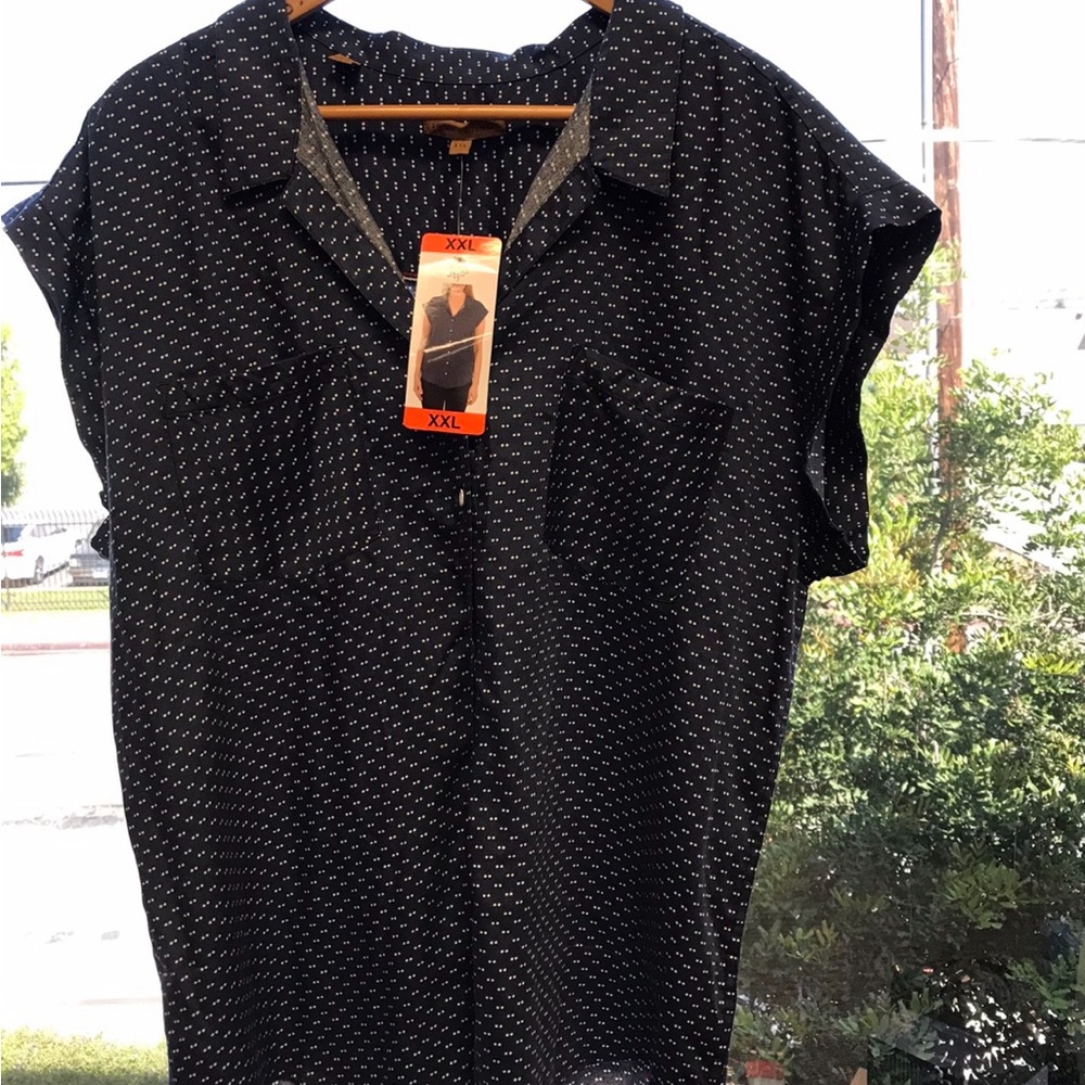 Xxl womens polka dot blouse